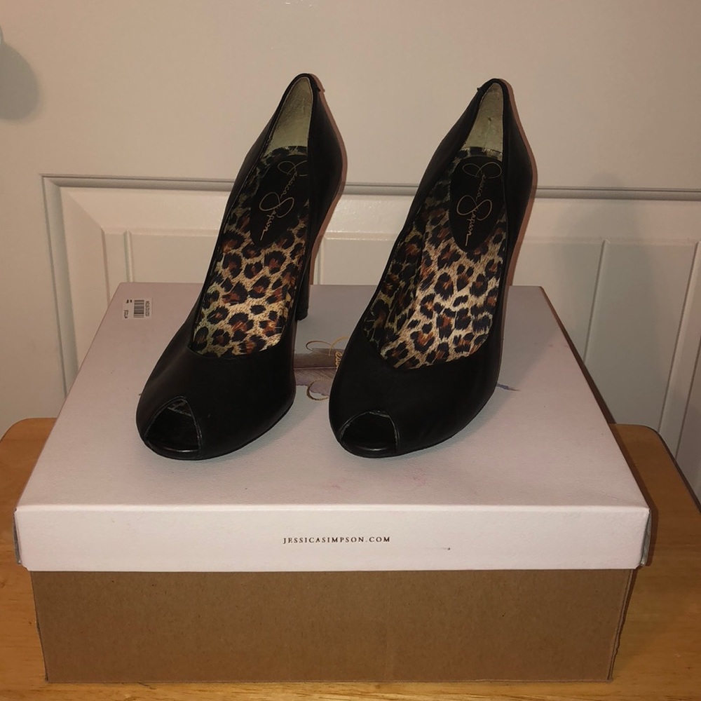 Jessica Simpson peep toe heels